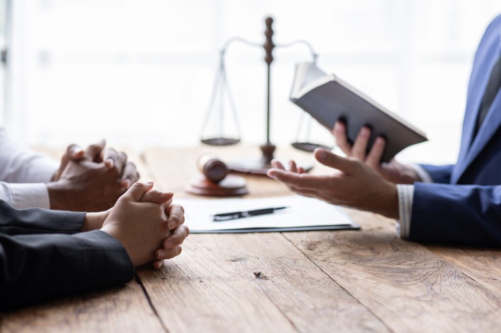 justice and law concept. male lawyer working in an office. Legal law, advice, and justice concept. T